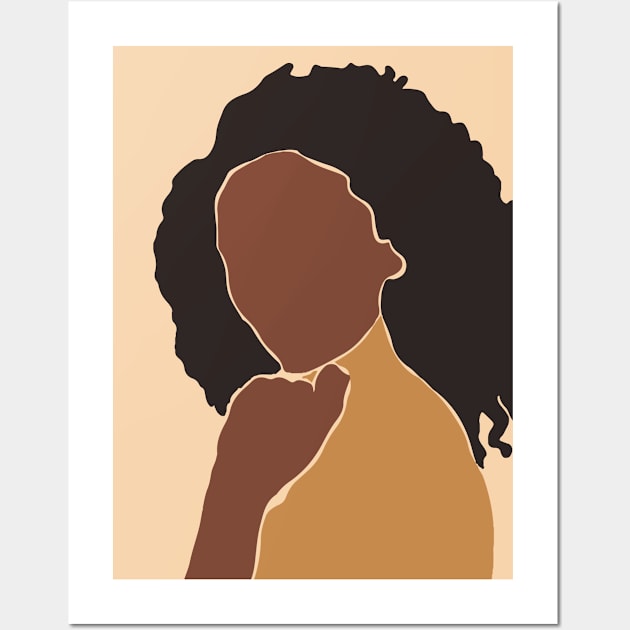 Black African Woman Wall Art by MutchiDesign